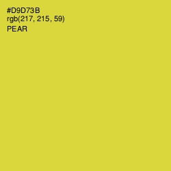 #D9D73B - Pear Color Image