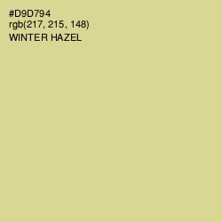 #D9D794 - Winter Hazel Color Image