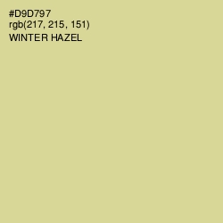 #D9D797 - Winter Hazel Color Image