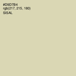 #D9D7B4 - Sisal Color Image