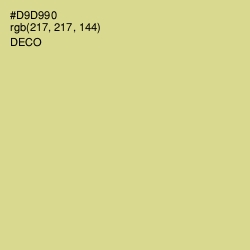 #D9D990 - Deco Color Image