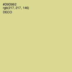 #D9D992 - Deco Color Image