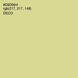 #D9D994 - Deco Color Image