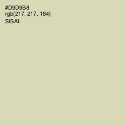 #D9D9B8 - Sisal Color Image