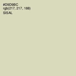 #D9D9BC - Sisal Color Image