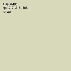 #D9DABC - Sisal Color Image