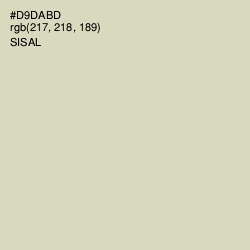 #D9DABD - Sisal Color Image