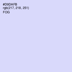 #D9DAFB - Fog Color Image