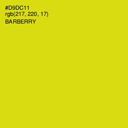 #D9DC11 - Barberry Color Image