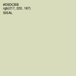 #D9DCBB - Sisal Color Image