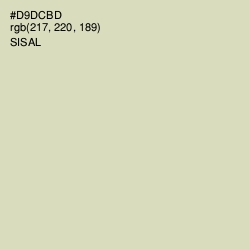 #D9DCBD - Sisal Color Image