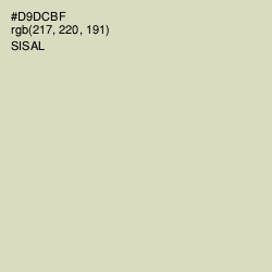 #D9DCBF - Sisal Color Image