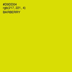 #D9DD04 - Barberry Color Image