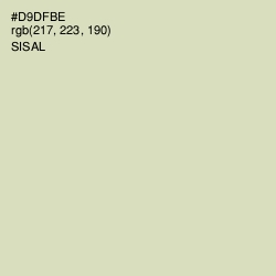 #D9DFBE - Sisal Color Image
