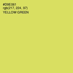 #D9E061 - Yellow Green Color Image