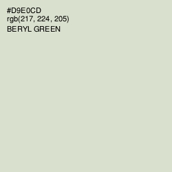 #D9E0CD - Beryl Green Color Image