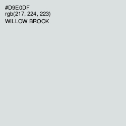 #D9E0DF - Willow Brook Color Image