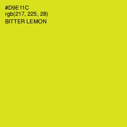 #D9E11C - Bitter Lemon Color Image