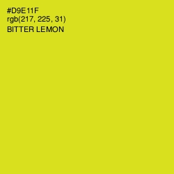 #D9E11F - Bitter Lemon Color Image