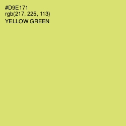 #D9E171 - Yellow Green Color Image