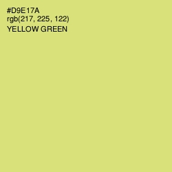 #D9E17A - Yellow Green Color Image