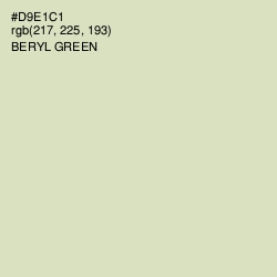 #D9E1C1 - Beryl Green Color Image