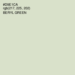 #D9E1CA - Beryl Green Color Image