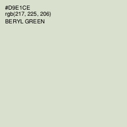 #D9E1CE - Beryl Green Color Image