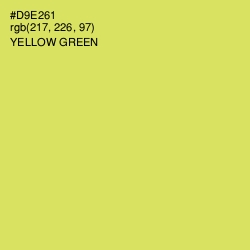 #D9E261 - Yellow Green Color Image