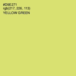 #D9E271 - Yellow Green Color Image