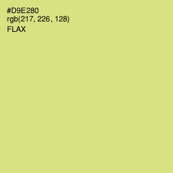 #D9E280 - Flax Color Image