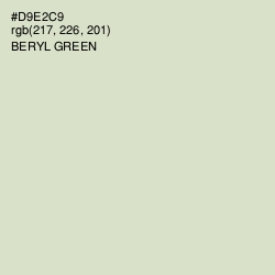 #D9E2C9 - Beryl Green Color Image