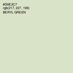 #D9E3C7 - Beryl Green Color Image