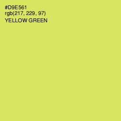 #D9E561 - Yellow Green Color Image