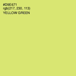 #D9E671 - Yellow Green Color Image