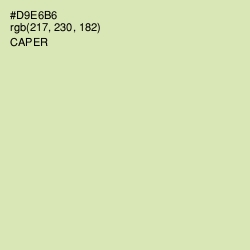 #D9E6B6 - Caper Color Image