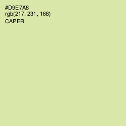 #D9E7A8 - Caper Color Image