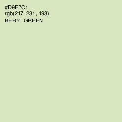 #D9E7C1 - Beryl Green Color Image