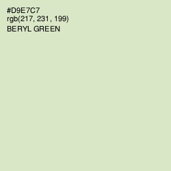 #D9E7C7 - Beryl Green Color Image