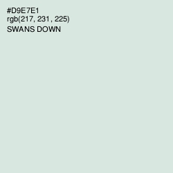 #D9E7E1 - Swans Down Color Image