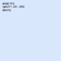 #D9E7FD - Hawkes Blue Color Image