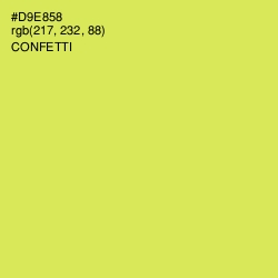 #D9E858 - Confetti Color Image