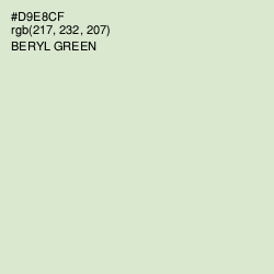 #D9E8CF - Beryl Green Color Image