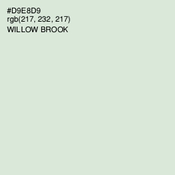 #D9E8D9 - Willow Brook Color Image