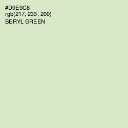 #D9E9C8 - Beryl Green Color Image