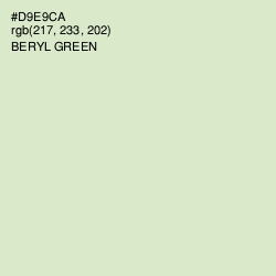 #D9E9CA - Beryl Green Color Image