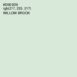 #D9E9D9 - Willow Brook Color Image