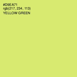 #D9EA71 - Yellow Green Color Image