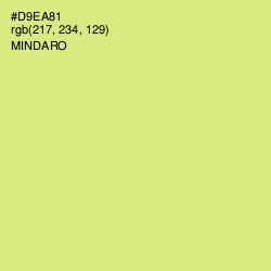 #D9EA81 - Mindaro Color Image
