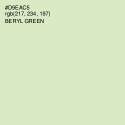 #D9EAC5 - Beryl Green Color Image